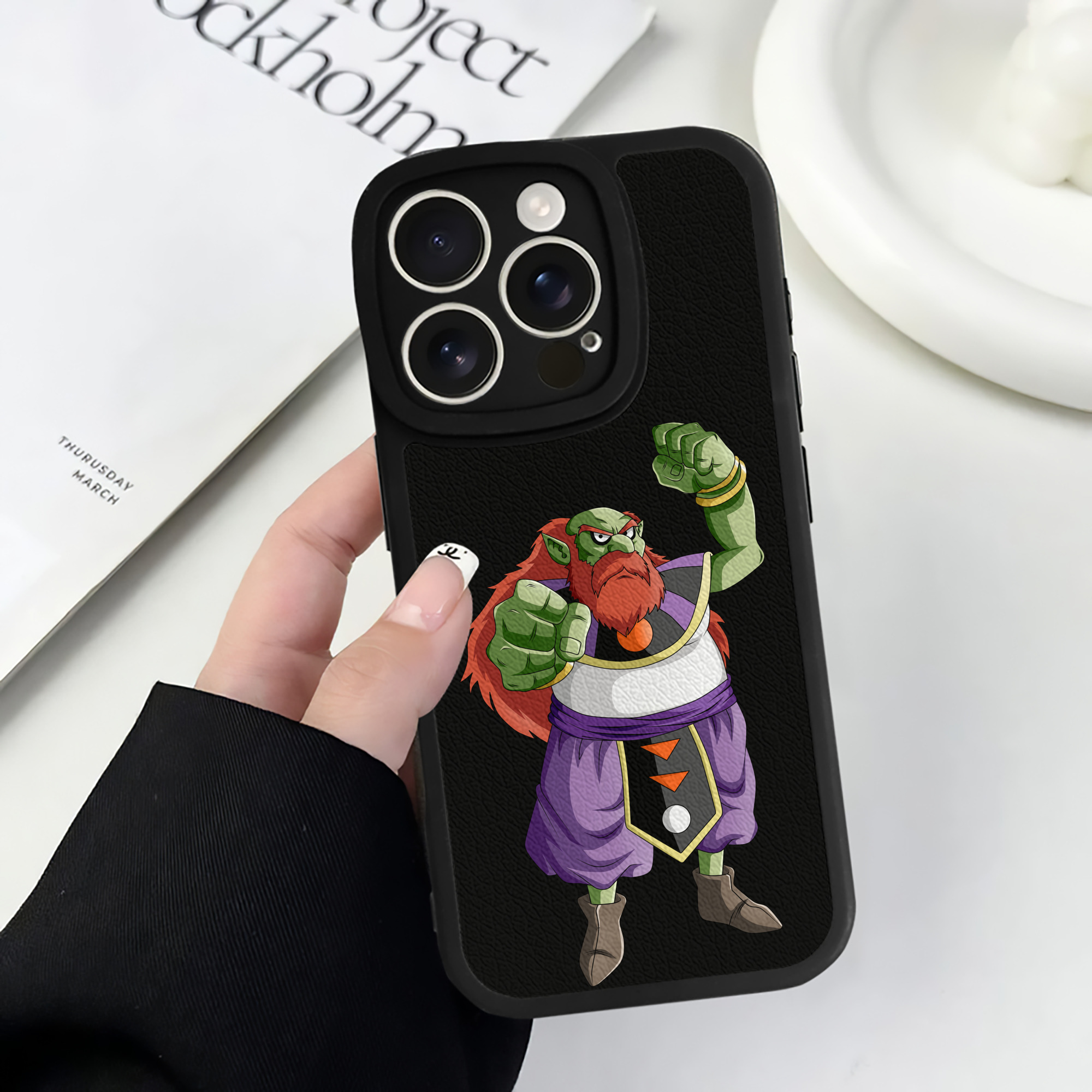 （画像用） ドラゴンボール DRAGON BALL 【iPhone 16シリーズ対応】シリコンスマホケース（レザー調） 材質：シリコン